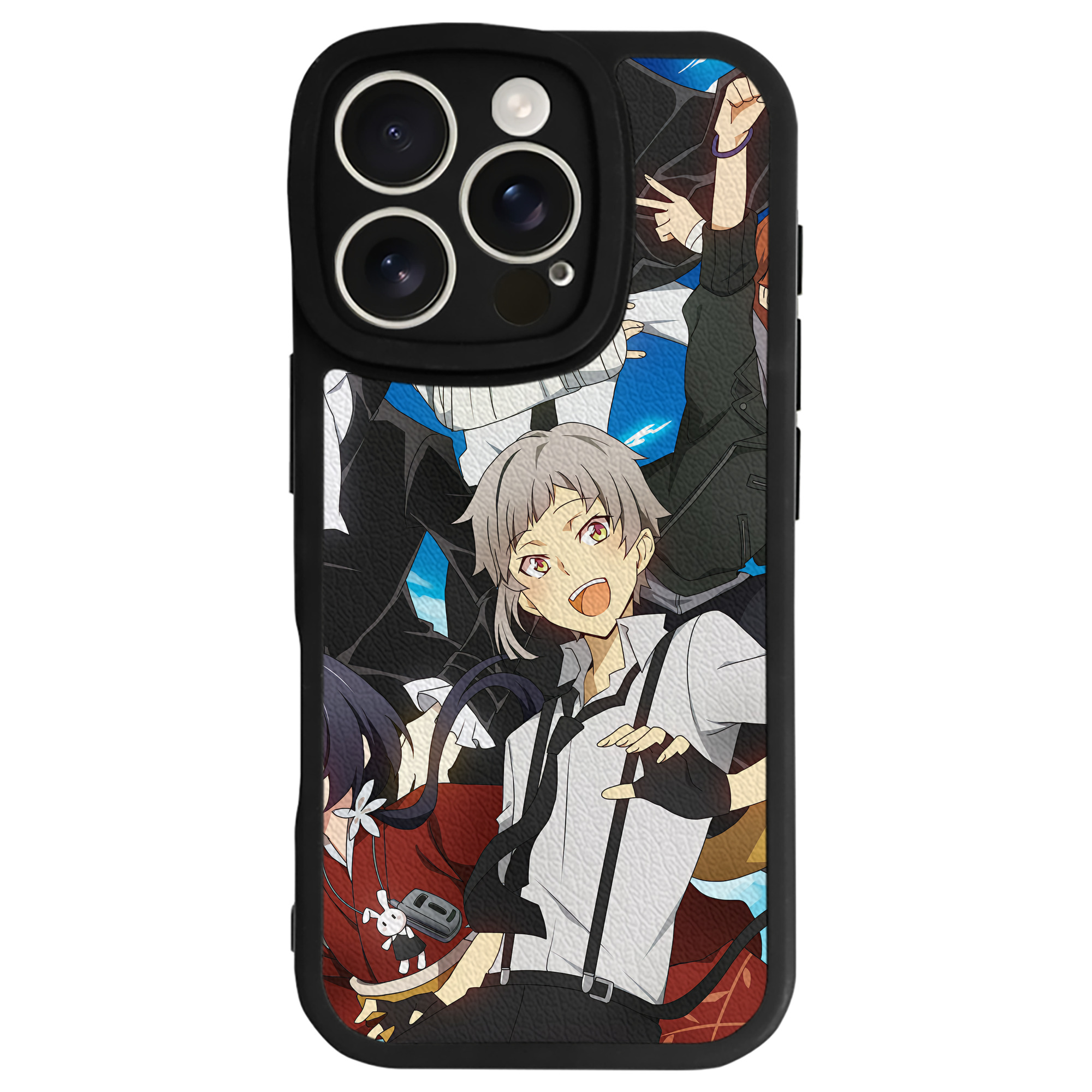 （画像用） 文豪ストレイドッグス Bungo Stray Dogs 【iPhone 16シリーズ対応】シリコンスマホケース（レザー調） 材質：シリコン